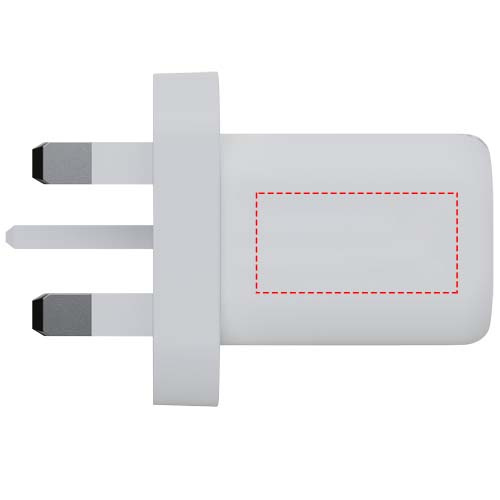 Xtorm XEC035G GaN² Ultra 35 W -seinälaturi UK-pistokkeella: Logon sijainti – tuotteen yläosa