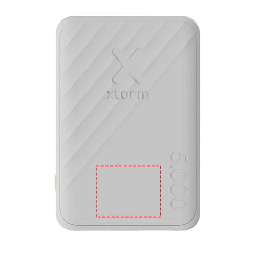 Xtorm XG205 Go2 12 W 5000 mAh kiirlaadimisega akupank: Logo asukoht – toote esikülg