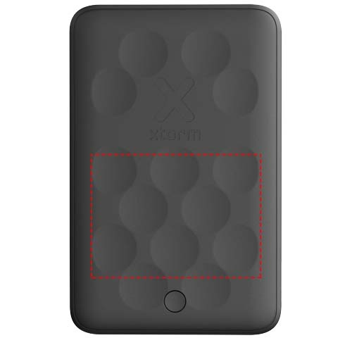 Xtorm FS5W051 5000 mAh magnētiskais bezvadu ārējais akumulators: Logotipa izvietojums – izstrādājuma priekšpuse