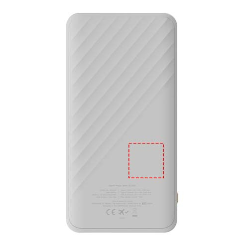 Xtorm XG210 Go2 15 W 10 000 mAh pikalatausvaravirtalähde: Logon sijainti – tuotteen takaosa