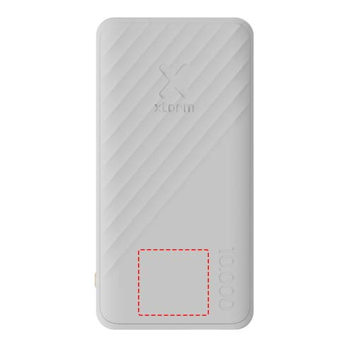 Xtorm XG210 Go2 15 W 10 000 mAh pikalatausvaravirtalähde: Logon sijainti – tuotteen etupuoli