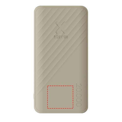 Xtorm XG220 Go2 15 W 20 000 mAh ātrās uzlādes ārējais akumulators: Logotipa izvietojums – izstrādājuma priekšpuse