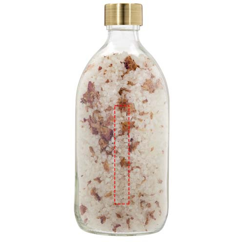 Wellmark Just Relax 500 ml bath salt - roses fragrance: Logo position – back of the product