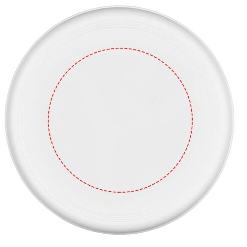 Orbit recycled plastic frisbee: Logo position – top of the product