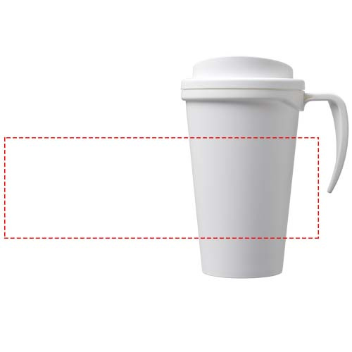 Americano® Grande 350 ml topeltseinaga termokruus sangaga: Logo asukoht – ümber toote