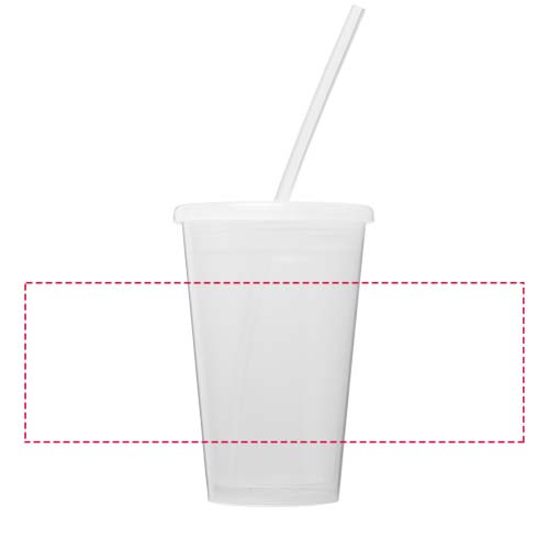 Stadium 350 ml double-walled cup: Logo position – around the product