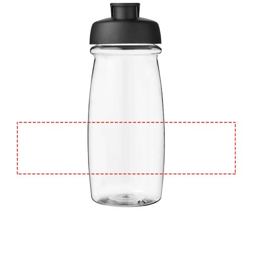 H2O Active® Pulse 600 ml klappkaanega spordipudel: Logo asukoht – ümber toote