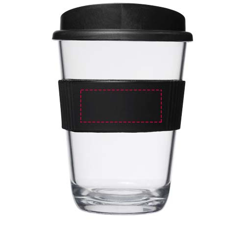 Americano® Cortado 300 ml puodelis su silikoniniu laikikliu: Logotipo vieta – sukibimas