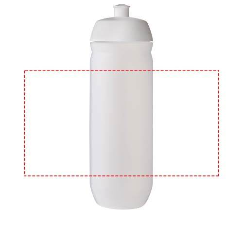 Мягкая спортивная бутылка HydroFlex™ Clear объемом 750 мл: Место нанесения логотипа – по окружности изделия