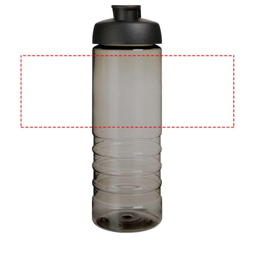 Спортивная бутылка H2O Active® Eco Treble объемом 750 мл с куполообразной крышкой: Место нанесения логотипа – по окружности изделия