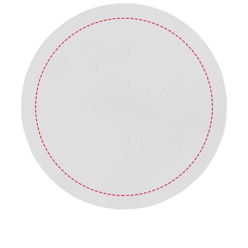 Renzo ümmargune plastikust tassialus: Logo asukoht – toote alaosa