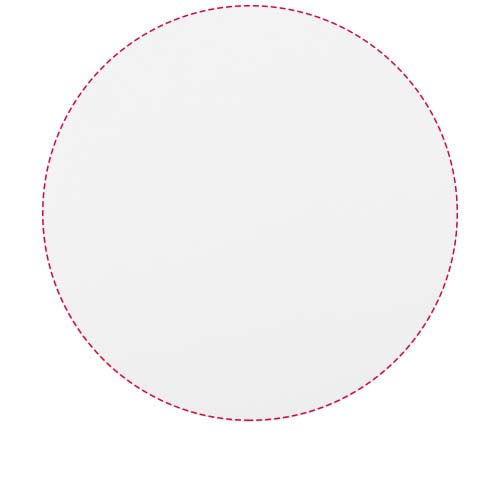 Pyöreä Q-Mat®-hiirimatto: Logon sijainti – tuotteen yläosa