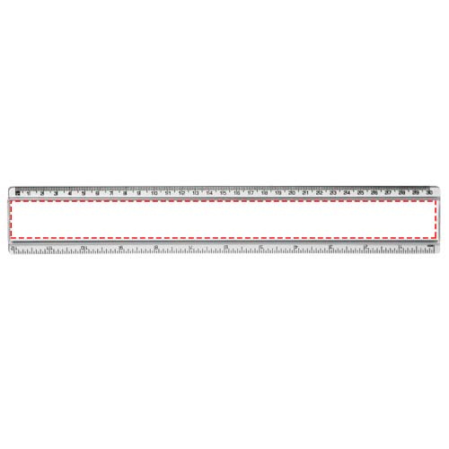 Ellison-viivain paperi-insertillä, 30 cm, muovinen: Logon sijainti – tuotteen etupuoli