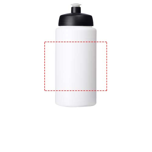 Baseline® Plus grip 500 ml sportinis buteliukas su sportiniu dangteliu: Logotipo vieta – aplink gaminį