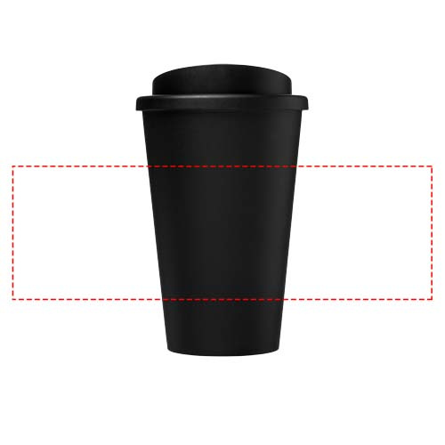 Americano® Recycled 350 ml termo puodelis: Logotipo vieta – aplink gaminį