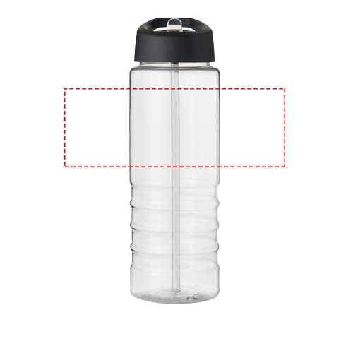 H2O Active® Treble 750 ml -urheilujuomapullo juomanokkakannella: Logon sijainti – tuotteen ympäri