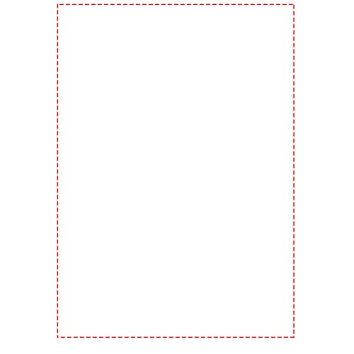 Desk-Mate® A5 piezīmju grāmatiņas iesaiņojums pār vāku: Logotipa izvietojums – lapas, portreta orientācija – līmētā mala: kreisā puse