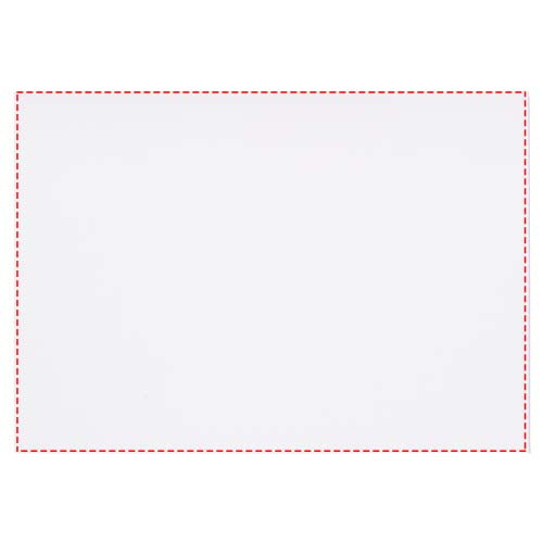 Desk-Mate® A5 recycled notepad: Logo position – back: sheets, landscape orientation – spine: top