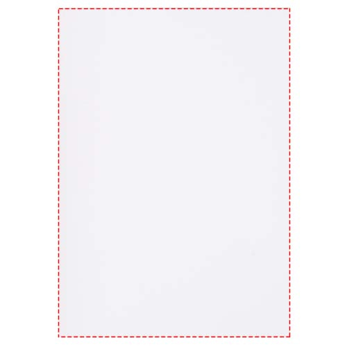 Desk-Mate® A5 recycled notepad: Logo position – sheets, portrait orientation – glued edge: top