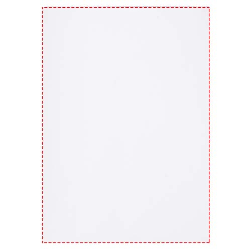 Desk-Mate® A6 pārstrādāta piezīmju grāmatiņa: Logotipa izvietojums – aizmugure: lapas, portreta orientācija – līmētā mala: augšdaļa