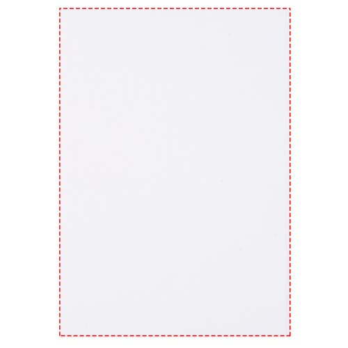 Desk-Mate® A7-anteckningsblock med återvunnet papper: Logotypens placering – baksida: ark, stående format – limmad kant: höger sida