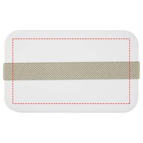 MIYO 700 ml einlagige Lunchbox: Logoposition – Deckel