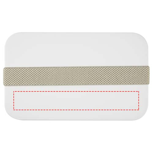 MIYO 700 ml einlagige Lunchbox: Logoposition – unterhalb Gurt