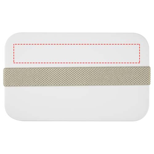 MIYO 700 ml einlagige Lunchbox: Logoposition – oberhalb Gurt