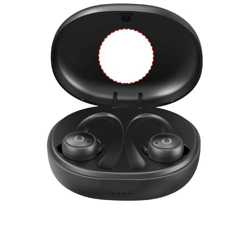 Prixton TWS160S sport Bluetooth® 5.0 earbuds: Logon sijainti – tuotteen sisäpuoli
