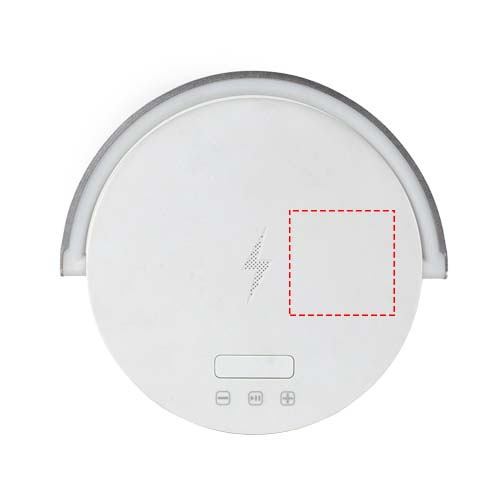 Prixtoni 4-in-1 10 W Bluetooth® kõlar LED-tule ja juhtmevaba laadimisalusega: Logo asukoht – toote parem külg