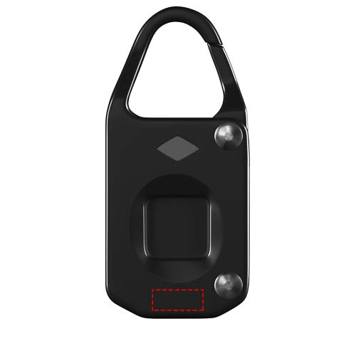 Cadenas à reconnaissance d'empreinte digitale SCX.design T10: Emplacement du logo – face avant du produit