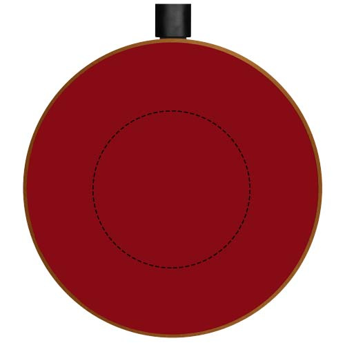 SCX.design W13 10 W koka bezvadu uzlādes stacija: Logotipa izvietojums – izstrādājuma priekšpuse