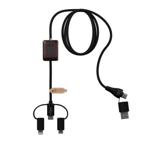 SCX.design C48 CarPlay 5-in-1 charging cable : Logo position – front of the product