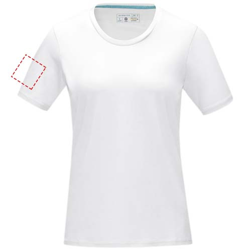 Azurite short sleeve women’s organic t-shirt: Logon sijainti – oikea olkavarsi