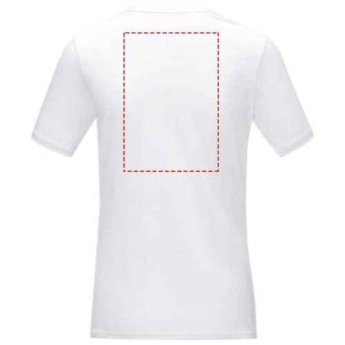 Azurite short sleeve women’s organic t-shirt: Logon sijainti – selän yläosa