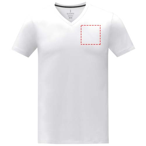 Somoto T-Shirt mit V-Ausschnitt für Herren  : Logoposition – linke Brust