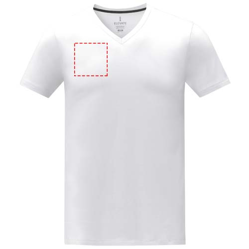 Somoto T-Shirt mit V-Ausschnitt für Herren  : Logoposition – rechte Brust