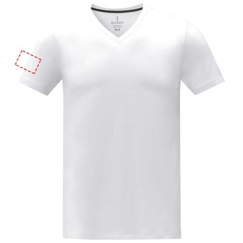 Somoto T-Shirt mit V-Ausschnitt für Herren  : Logoposition – rechter Oberarm