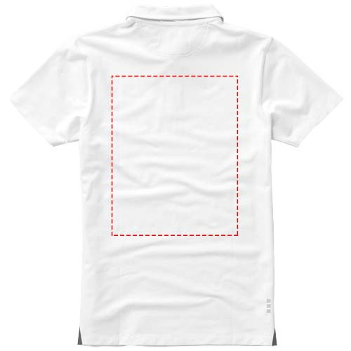 Markham short sleeve men's stretch polo: Logo position – upper back