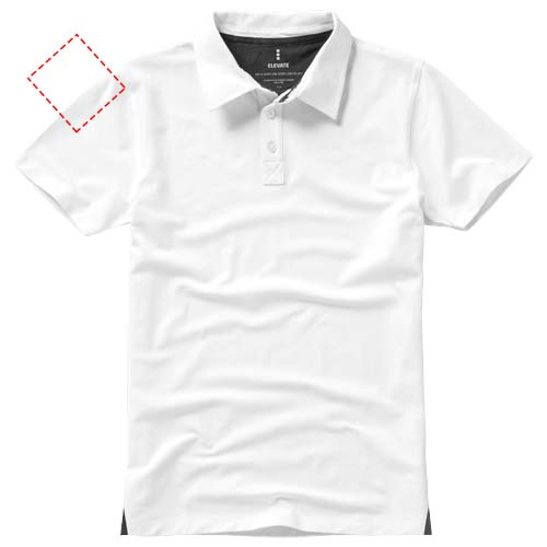 Markham short sleeve men's stretch polo: Logo position – right bicep