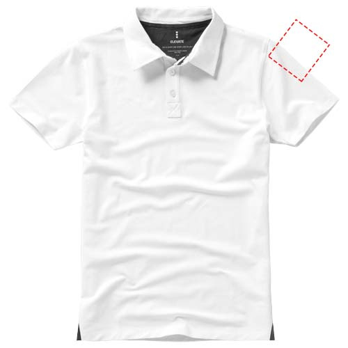 Markham short sleeve men's stretch polo: Logo position – left bicep