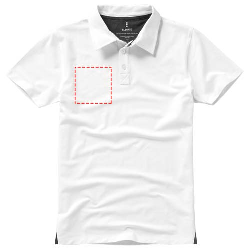 Markham short sleeve men's stretch polo: Logo position – right chest