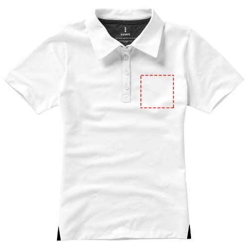 Markham short sleeve women's stretch polo: Logo position – left chest