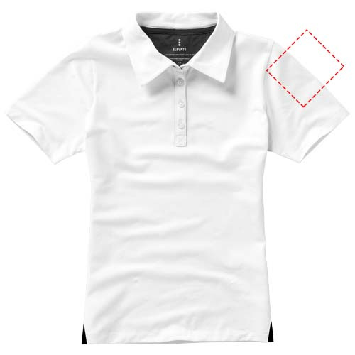 Markham short sleeve women's stretch polo: Logo position – left bicep