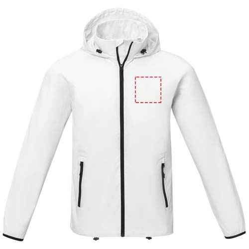 Dinlas leichte Jacke für Herren: Logoposition – linke Brust