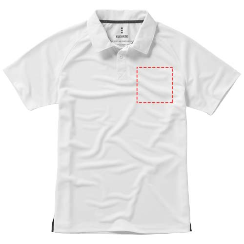 Otava trumpomis rankovėmis stilingas vyriškas polo: Logotipo vieta – kairė krūtinės pusė