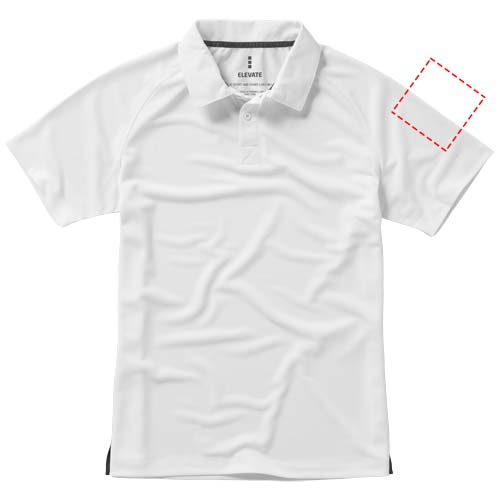 Otava trumpomis rankovėmis stilingas vyriškas polo: Logotipo vieta – kairė žasto sritis