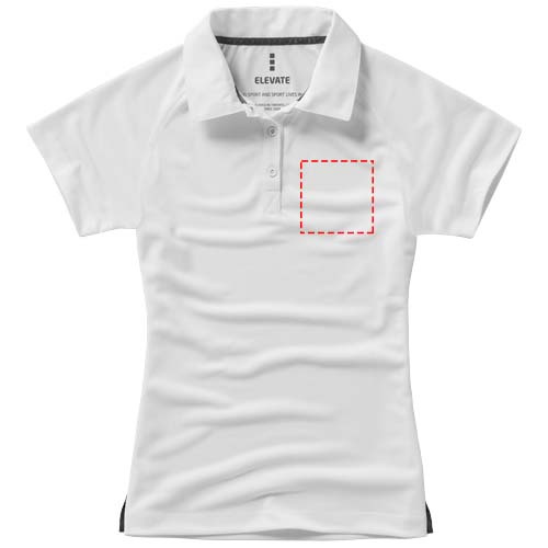 Otavas sieviešu polo ar īsām piedurknēm: Logotipa izvietojums – krūšu kreisā puse
