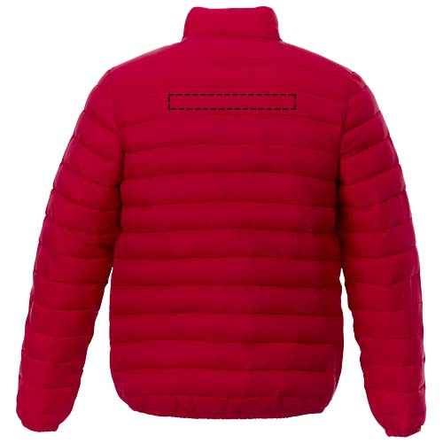 Athenas wattierte Jacke für Herren: Logoposition – oberer Rücken