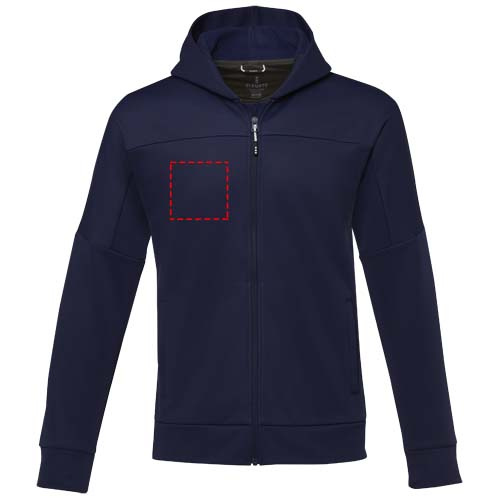 Nubia Performance Kapuzensweatjacke für Herren: Logoposition – rechte Brust